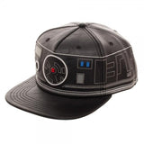 First Order BB Unit Big Face Embroidered Faux Leather Snapback