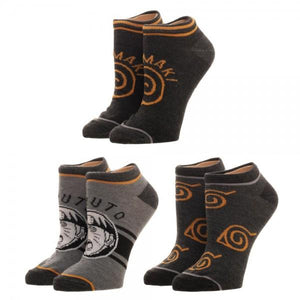 Naruto Youth 3 Pack Ankle Socks