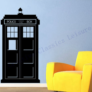 Doctor Who Tardis Wall Decal - Police Box Vinyl Decal