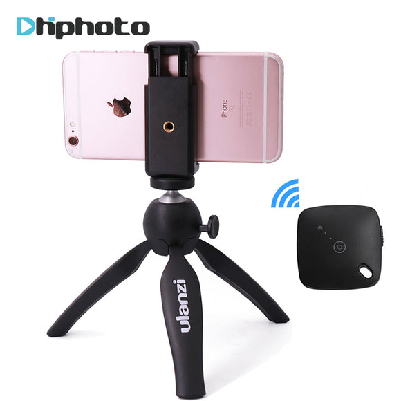 Ulanzi mini Tripod with Holder Mount / Selfie Portable Camera Tabletop Travel Tripod for iPhone 7 Plus Sony Samsung Mobile Phone